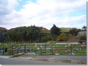 長岡京市奥海印寺（高橋城があった付近）