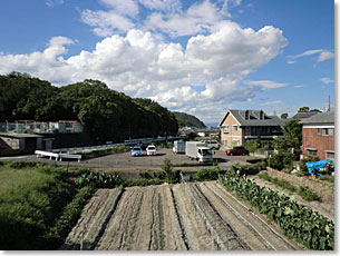 八幡市男山美桜付近から見た男山