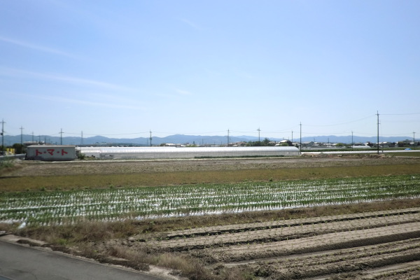 西一口・馬鹿島境から見た南西方向の美豆野